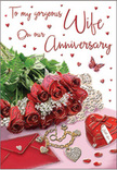 This anniversary card scene feels like a carefully arranged moment frozen in time, as if a couple in Queensbury laid out their tokens of love on a polished table just before heading out for a celebratory dinner. A lush spray of red roses sweeps across the foreground, each bloom velvety and opulent, their deep crimson petals layered in tight spirals and edged with gentle highlights that mimic morning light filtering through a suburban Queensbury window. The roses are cradled by delicate greenery, fronds and leaves adding movement and a whisper of nature's freshness. Below the flowers lies a neatly folded envelope, suggesting an intimate handwritten note, its clean lines offset by the soft curves of the petals. A heart-shaped locket, dainty strands of pearls, and small jewel-like adornments catch the light, their tiny reflections scattered like stars across the shimmering surface. The colour palette is drenched in passionate reds, muted blush tones, and soft cream, with sparkling heart motifs scattered around like confetti, hinting at shared anniversaries and renewed promises. A tiny butterfly detail seems to hover above, adding a playful, magical nuance to the composition. The lighting is gentle and inviting, wrapping the entire arrangement in a romantic glow that feels familiar to anyone who has celebrated a special evening near Queensbury's quiet residential streets. Everything-flowers, jewellery, envelope, and hearts-has been positioned with the eye and heart of a florist who understands how to translate love into form, making this design a tender tribute to soulmates who continue to choose each other year after year.
