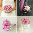 This image captures a single groom's boutonniere, carefully pinned against a dark charcoal suit, distilled to the essence of graceful romance. At the heart of the design is one luminous pink rosebud, its petals tightly layered yet just beginning to open, suggesting the first moments of a new life together. The rose sits neatly against the lapel, framed by wisps of fresh greenery that curl around the bloom and provide a subtle contrast in texture. Delicate touches of white baby's breath peek out between the leaves, bringing a light, airy quality that softens the strong line of the suit. A slim ribbon, with a velvety sheen, is wrapped neatly around the stem, its gentle fold and tidy finish showing the attention to detail that a skilled florist brings to wedding work. The boutonniere feels both classic and modern, perfectly suited to ceremonies in small chapels near Queensbury Station or relaxed gatherings in local venues along nearby high streets. There's a quiet confidence in the composition: nothing is overdone, and each element has room to breathe. The charcoal jacket fabric provides a rich, textured backdrop, making the pink of the rose appear warmer and more vivid, almost glowing as if caught by natural light filtering through a window. You can sense the anticipation of the day-the soft rustle of guests arriving, the murmur of conversation, the gentle brush of petals as the groom moves. It's the kind of carefully considered detail that adds intimacy and personality to a Queensbury wedding, a small yet meaningful piece of floral artistry that will be remembered in photographs and in hearts long after the day has passed.